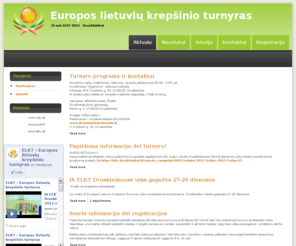 eurokrepsinis.net: Europos lietuvių krepšinio turnyras | IX-asis ELKT 2011 - Druskininkai
