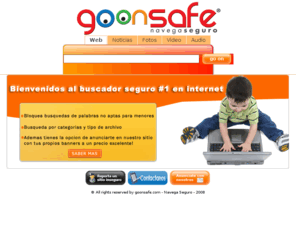 goonsafe.com: - goonsafe.com - Navega Seguro
Goonsafe.com, buscador seguro con bloqueador de palabras inapropiadas, el buscador preferido de los niños y sus papás.