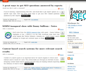 readaboutseo.com: Insightful articles on SEO ~ Read About SEO
Read About SEO is a must read hub for insightful articles and case studies on SEO.