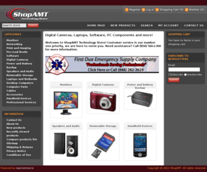 shopamt.com: ShopAMT Technology Store - Digital Cameras, Laptops, Software, PC Components and more!
Welcome to ShopAMT Technology Store! Customer service is our number one priority, we are here to serve you. Need assistance? Call (856) 566-1300 for m