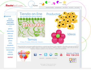 fiestafacil.com: Productos para servicios para fiestas temáticas
Productos y servicios para fiestas temáticas, con envío a domicilio a cualquier parte de España.