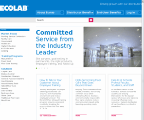 goecolab.com: Go Ecolab // Driving growth with our distributors
Partnering with Ecolab equals superior cleaning products and programs paired with consultative service, on-site training and a commitment to sustainable solutions.