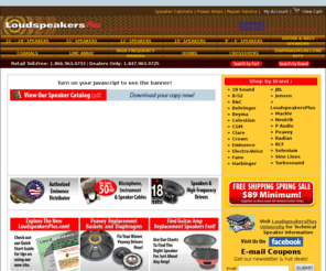 loudspeakersplus.com: Replacement Speakers Speaker Parts Replacement Diaphragms and Guitar Speakers
TJOOS-2295863