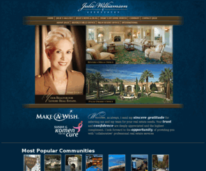 youragentsforluxuryrealestate.com: ~ : juliewilliamsonandassociates.com: Welcome : ~
Julie Williamson and Associates look forward to the opportunity of providing you with 'collaborative' professional real estate services