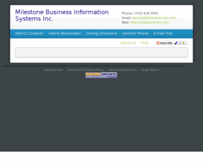 milestone-bis.com: Domain Names, Web Hosting and Online Marketing Services | Network Solutions
Find domain names, web hosting and online marketing for your website -- all in one place. Network Solutions helps businesses get online and grow online with domain name registration, web hosting and innovative online marketing services.