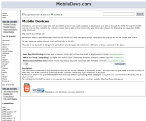 mobiledevs.com: Smartphones and PDAs — MobileDevs
A comprehensive resource for technical details on mobile phones, PDAs and similar wireless devices.