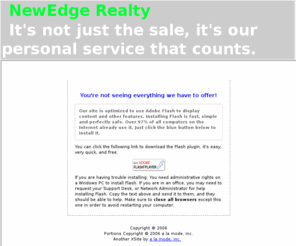 nsbeachhomes.com: NewEdge Realty - Homepage
A Real Estate expert website featuring listings, local information and free advice for home buyers and sellers.