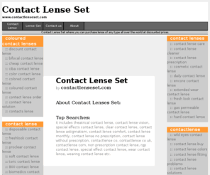 contactlenseset.com: Contact Lense Set
Contact Lense Set