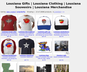 lousianaforless.com: Lousiana Gifts | Lousiana Clothing | Lousiana Souvenirs | Lousiana Merchandise
Lousiana gifts ideas such as souvenirs, mugs, bumperstickers and Lousiana clothing such as tee shirts and sweatshirts help you celebrate your love for Lousiana.