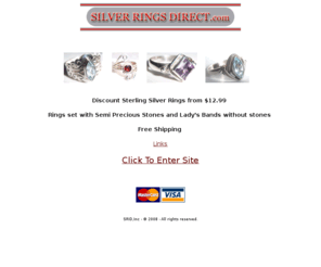 silver-rings-direct.net: Silver Rings
Sterling Silver Rings and Lady's bands. Silver rings are set with blue topaz, amethyst, citrine, or garnet. Some silver rings are available with CZ