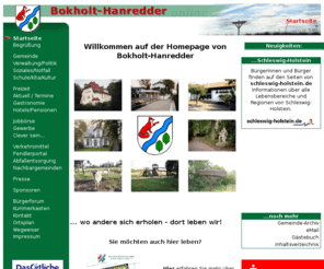 bokholt-hanredder.de: Offizielle Website der Gemeinde Bokholt-Hanredder - Kreis Pinneberg
Offizielle Website der Gemeinde Bokholt-Hanredder - Kreis Pinneberg in Schleswig-Holstein.