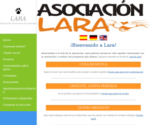 asociacionlara.org: Lara - Asociacion Protectora Animales
Asociacion protectora de animales principalmente de felinos, ya estén en buen estado de salud o enfermos