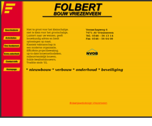 folbert.nl: bouw- en aannemingsbedrijf Folbert Vriezenveen / Almelo b 