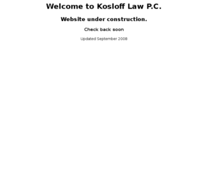 koslofflaw.com: Kosloff Law P.C.
