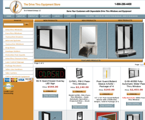 drive-thruequipment.com: The Drive Thru Equipment Store.
The Drive Thru Equipment Store.  Serve you customers with dependable drive-thru windows, pass-thru windows, and related equipment.