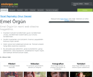 emelorgun.com: Emel Örgün
Emel Örgün resmi web sitesi. Şarkıları, resimleri film ve videoları