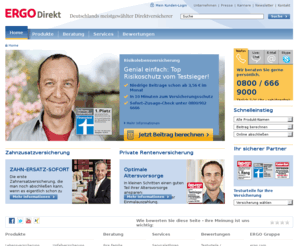ergodirekt-versicherungen.com: ERGO Direkt | Deutschlands meistgewählter Direktversicherer
Bei ERGO Direkt Versicherungen, Deutschlands meistgewähltem Direktversicherer, können Sie günstige Versicherungen mit maßgeschneiderten Leistungen online abschließen!
