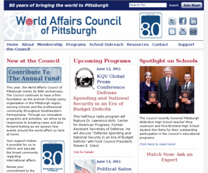 worldpittsburgh.net: World Affairs Council of Pittsburgh : Home Page
The World Affairs Council of Pittsburgh promotes greater understanding of international issues throughout the community and within the region