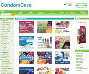 condomcare.co.uk: Condom, Contraception, Lubricant
Order contraception online with CondomCare, suppliers of quality branded condom products and lubricant. Order online today, discreet packaging and free UK postage.