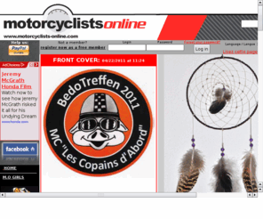 motorcyclists-online.com: Motards Online
 Motards Online bikers community motorcycles products reviews tuning bikes world articles forum blogs photo video gallery