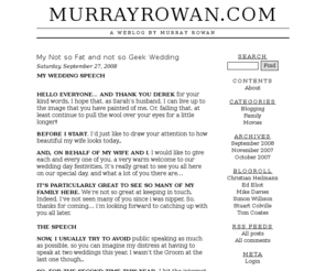 murrayrowan.com: murrayrowan.com › A WebLog by Murray Rowan
A WebLog by Murray Rowan