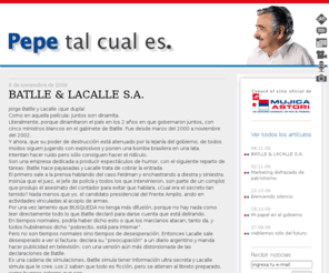 pepetalcuales.com: Pepe tal cual es: Blog oficial de Pepe Mujica
Blog oficial de Pepe Mujica.