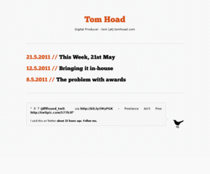 tomhoad.com: Tom Hoad
