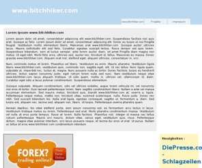 bitchhiker.com: bitchhiker.com: Alles zu bitchhiker.com
Informationen rund um das Thema bitchhiker.com. Hier erhalten sie praktische Tipps bei bitchhiker.com. Diese WebprÃ¤senz benÃ¶tigt noch ein wenig Liebe und Zeit, doch bald ist es soweit.