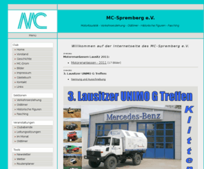 mc-spremberg.net: MC-Spremberg e.V. - Motortouristik|Verkehrserziehung|Oldtimer|Historische Figuren|Fasching
MC-Spremberg e.V. - Motortouristik, Verkehrserziehung, Oldtimer, Historische Figuren, Fasching