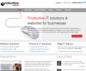 productiveinbox.co.uk: Web and bespoke software technology solutions Midlands | Productive Inbox
Productive Inbox, supplier of IT solutions, website design and web application development, e-Marketing, bespoke technology solutions, support and aftercare, enterprise solutions and more. Located in the West Midlands, UK.