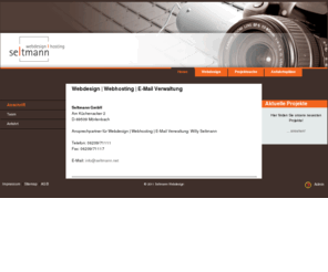seltmann.org: Anschrift - Seltmann Webdesign | Referenzen
Seltmann Webdesig Webhosting