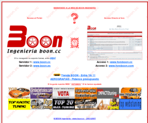 boon.es: BOON Ingeniería - Automoción - Homologaciones
BOON Ingeniería, empresa especializada en homologación de reformas de importancia, legalizaciones de vehículos. Automoción en general.