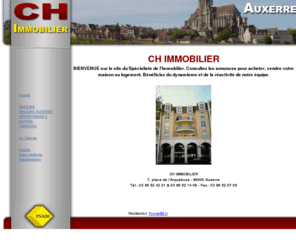 ch-immo.com: CH Immobilier Auxerre
Immobilier Auxerre - Yonne - Bourgogne