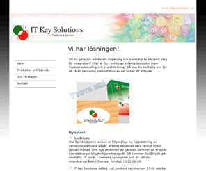 itkeysolutions.se: IT Key Solutions - Products and Services
IT Key Solutions - products and services