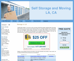 la-storage.com: Storage in LA | Discounted Storage, Public Storage, Self Storage and Moving Services LA, CA
la-storage.com offers discounted LA storage options to residential and commercial storage customers seeking public storage in LA.