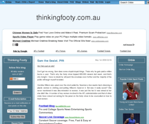 thinkingfooty.com.au: Thinking Footy
Thinking Footy