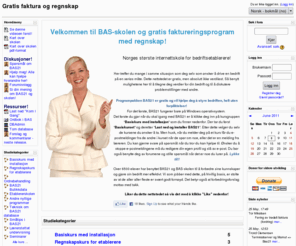 bas21.net: Gratis faktura og regnskap

Gratis program for faktura og regnskap!
Fakturaprogram til gratis nedlastingHer finner du en internettskole hvor du lærer å bruke programmet BAS21 samt lærer regnskap, ordre, lager, fakturering og innkjøp. Du finner også kurs i butikkdata hvor BAS21 egner seg svært godt. Du finner mange aktive diskusjonsgrupper, forum, hvor du kan spørre og få svar på problemer. Vi har også kurs med lærerstøtte, men de må du melde deg på. Alle andre kurs er fritt tilgjengelige som selvstudium. Og det beste av alt, det er gratis!