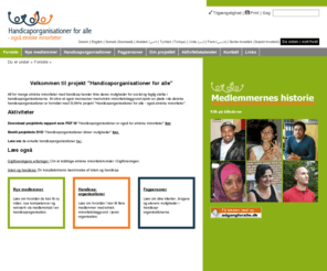 h-f-a.dk: Handicaporganisationer for alle - også etniske minoriteter | Forside
Viden til etniske minoriteter, handicaporganisationer og professionelle aktører om mulighederne i
handicaporganisationerne for etniske minoriteter.
