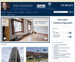 issahaddad.info: Issa Haddad, Issa Haddad, Courtier immobilier. Immobilier à vendre à Montréal. Immobilier conseil. – Issa Haddad, Courtier immobilier, Remax du Cartier, Outremont. Immobilier à vendre à Montréal. Immobilier conseil.
Issa Haddad, Courtier immobilier, Remax du Cartier, Outremont. Immobilier à vendre à Montréal. Immobilier conseil.