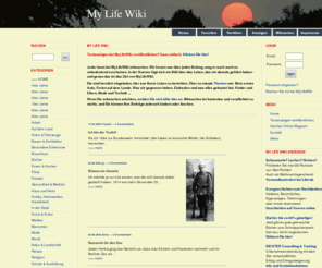 mylifewiki.com: MyLifeWiki - erzählen Sie aus Ihrem Leben!
Sammlung von Beiträgen über den Alltag im 20. Jahrhundert