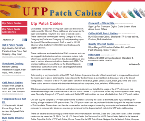 utppatchcables.com: Looking For Cat5, Cat5e Or Cat 6 Utp Patch Cables? Find And Compare Prices And Features Here.
Find and compare prices and features of standard Category 5 or Category 6 UTP patch cables and accessories. Get the networking cable you need for less. Deals on Cat 5, Cat5e, and Cat6 cables.
