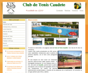 clubdeteniscaudete.com: Club de Tenis Caudete - Inicio
Club de Tenis Caudete