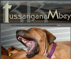 rhodesianridgeback-bb.de: Rhodesian Ridgeback-BB
Internetpräsenz von dem Rhodesian Ridgeback Deckrüden Bandele Bathani of South African Hunter und seinem Gefährten Aartijn im Kennel tussanganaMbey