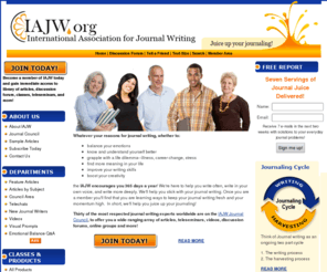 iajw.org: International Association for Journal Writing
30 experts enrich and deepen your journal writing. New, occasional, and dedicated diary writers get tips, prompts, and telecasts for journal keeping.