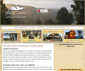 thecovesnc.com: NC Mountain Community | NC Mountain Real Estate | The Coves Round Mountain
North Carolina Mountain Homes for Sale - Find the best Mountain homes and gated North Carolina mountain communities here. It’s about introducing your dreams to reality.