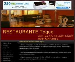 restaurante-toque.com: Restaurante Toque
Restaurante Toque. Un restaurante belga con un toque mediterraneo en Palma de Mallorca.