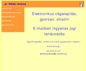 walterandrea.info: Walter Andrea ügyvéd honlapja
Walter Andrea ügyvéd honlapja