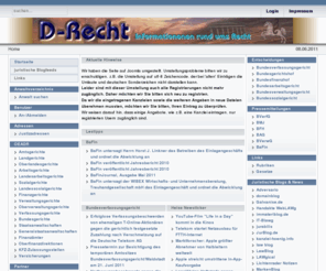 jurtext.net: D-Recht - Informationen rund um's Recht
D-Recht Informationen rund um's Recht