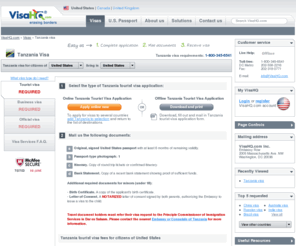 tanzania-visa.info: Tanzania Visa: Application, Requirements. Apply for Tanzanian Visas Online.
Tanzania Visa  Services: Secure Online Application; Tourist, Business, Private Visas to Tanzania. Comprehensive Information on Tanzania Visa Requirements - Apply Now.