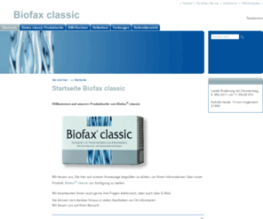 biofax.de: Biofax classic Produktseite
Biofax classic Produktseite